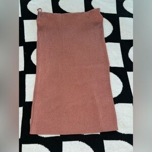 NEW Vince Ribbed Pencil Skirt - Rosewood Sz XS